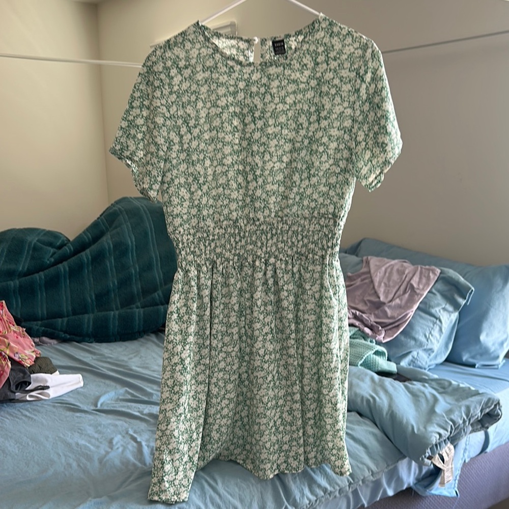 Floral Green Dress